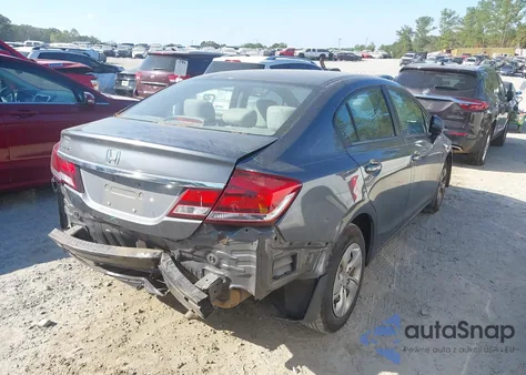 2013 Honda Civic Lx из США, поврежденный, VIN 19XFB2F55DE027730